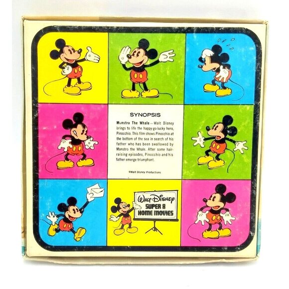 Walt Disney Super 8 Film-Pinocchio Monstro The Whale-Original Release 1940 - Picture 2 of 4